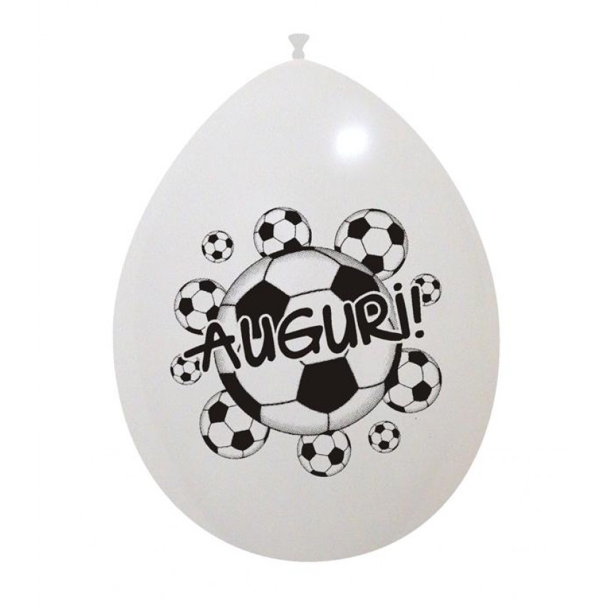 Palloncini Decorati 10" Auguri Calcio