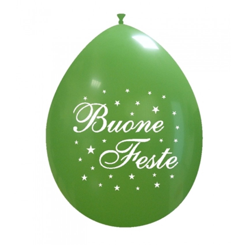 Palloncini Decorati 10" Buone Feste