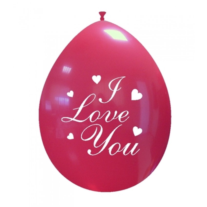 Palloncini Decorati 10" I Love You Classico