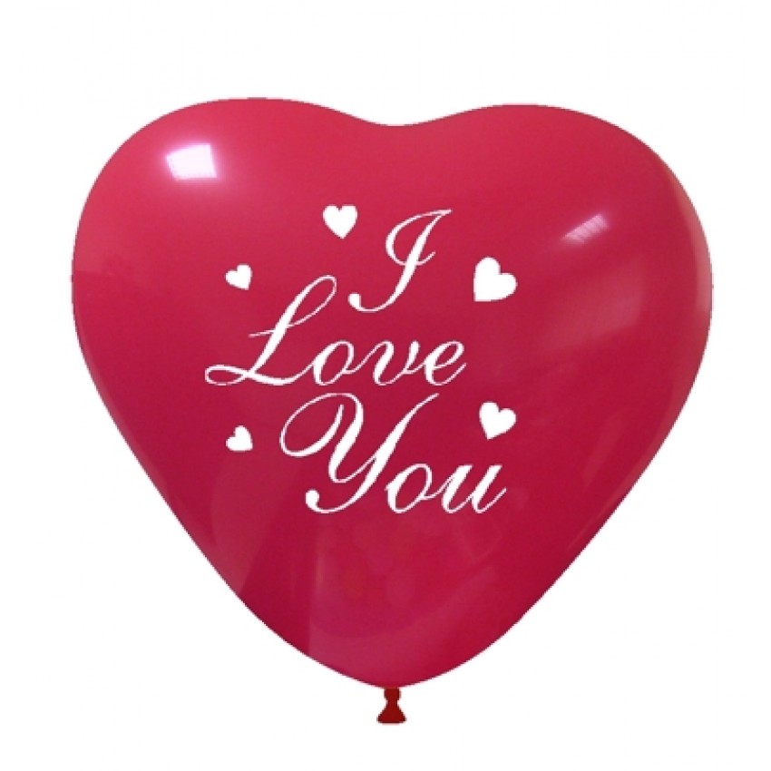 Palloncini Decorati 10" I Love You Cuoricini