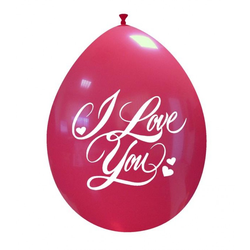 Palloncini Decorati 10" I Love You Elegante