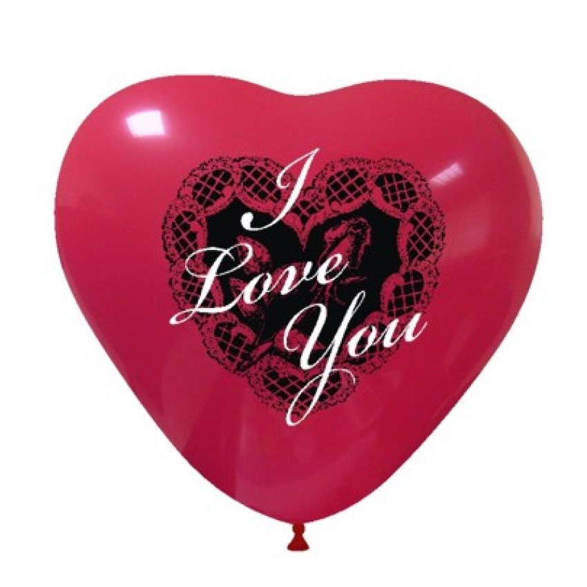 Palloncini Decorati 10" Love You 2 Colori