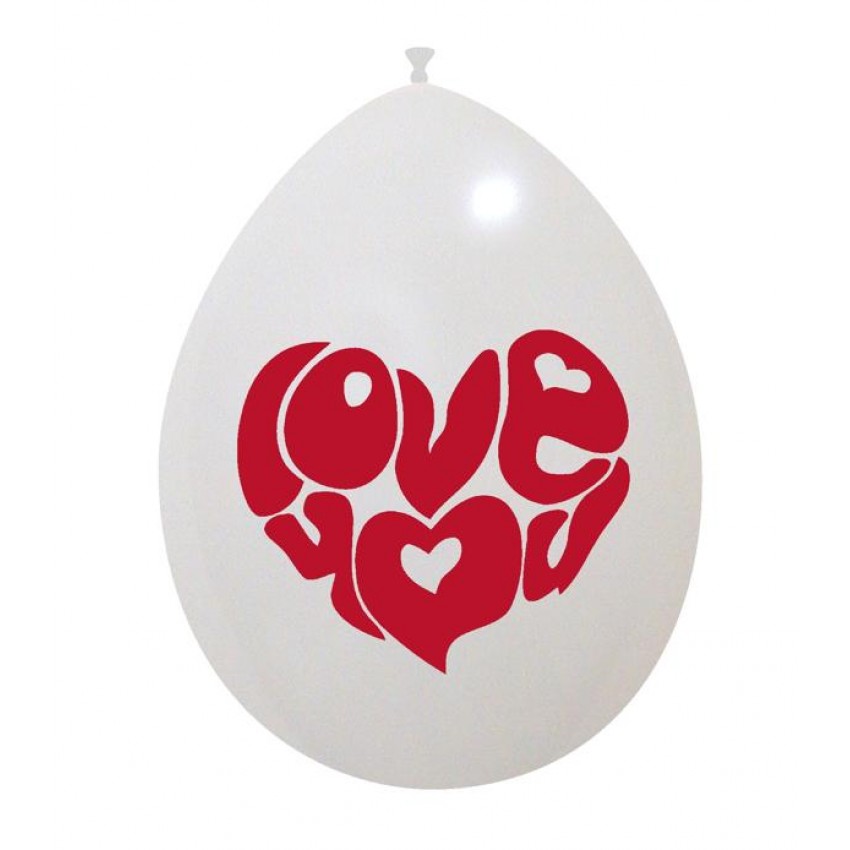 Palloncini Decorati 10" Love You