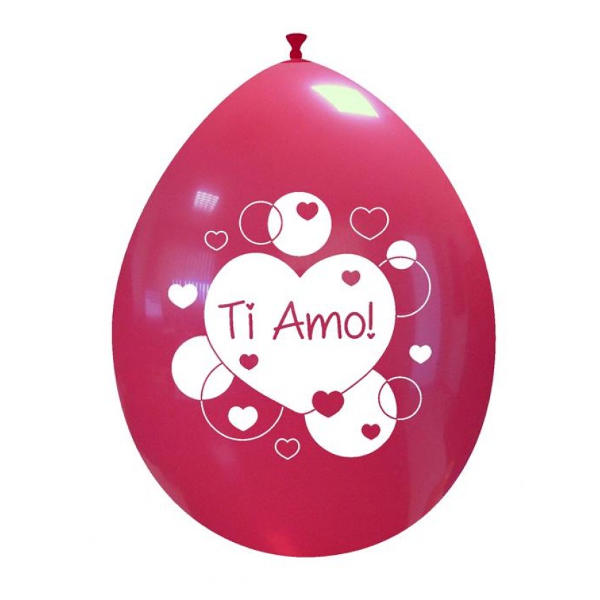 Palloncini Decorati 10" Ti Amo Cuore!