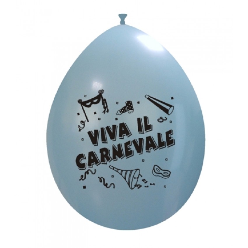 Palloncini Decorati 10" Viva il Carnevale