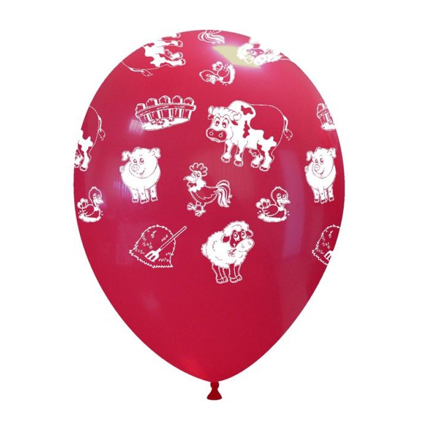 Palloncini Decorati 12" Animali - Fattoria (globo)