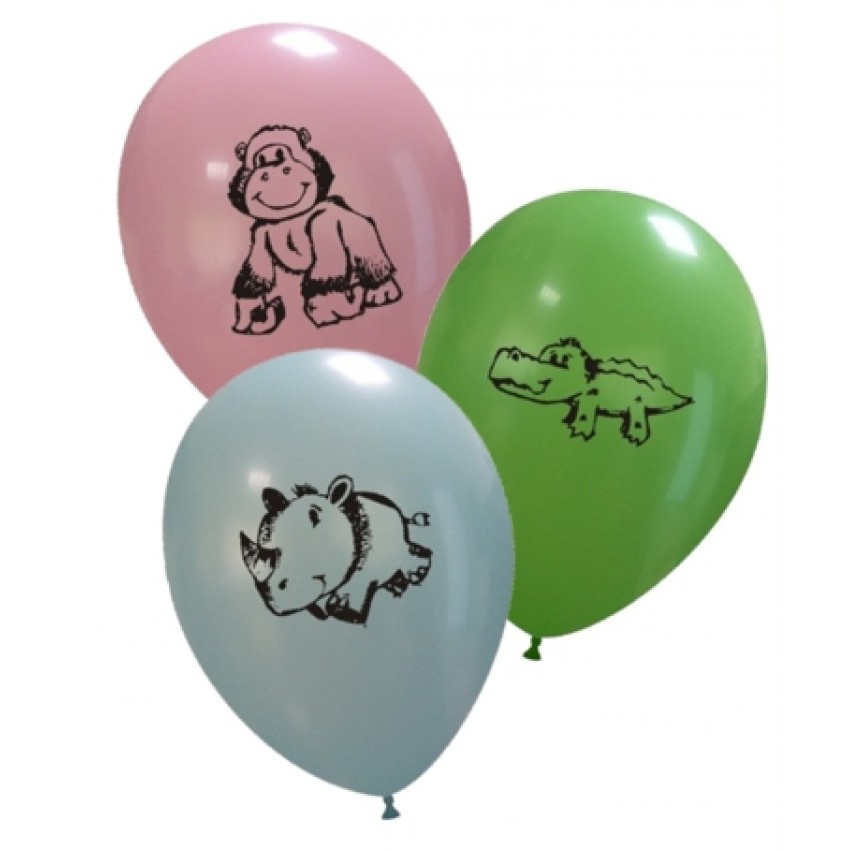 Palloncini Decorati 12" Animali Giungla