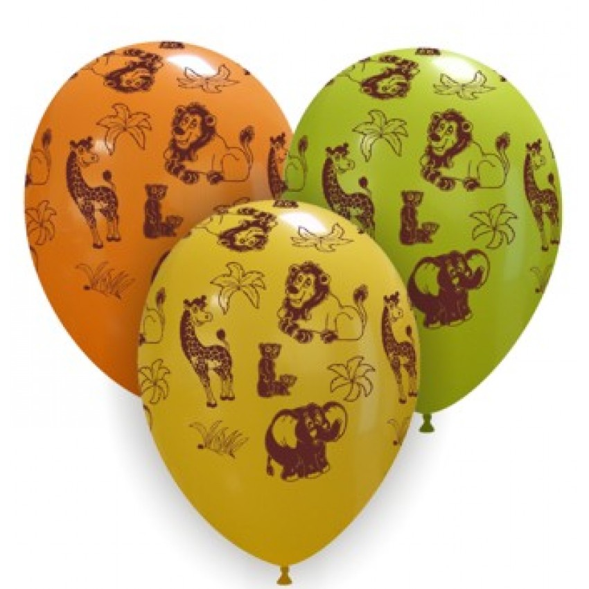 Palloncini Decorati 12" Animali - Savana