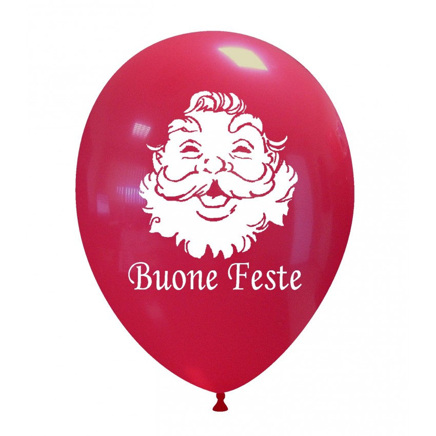 Palloncini Decorati 12" Babbo Buone Feste