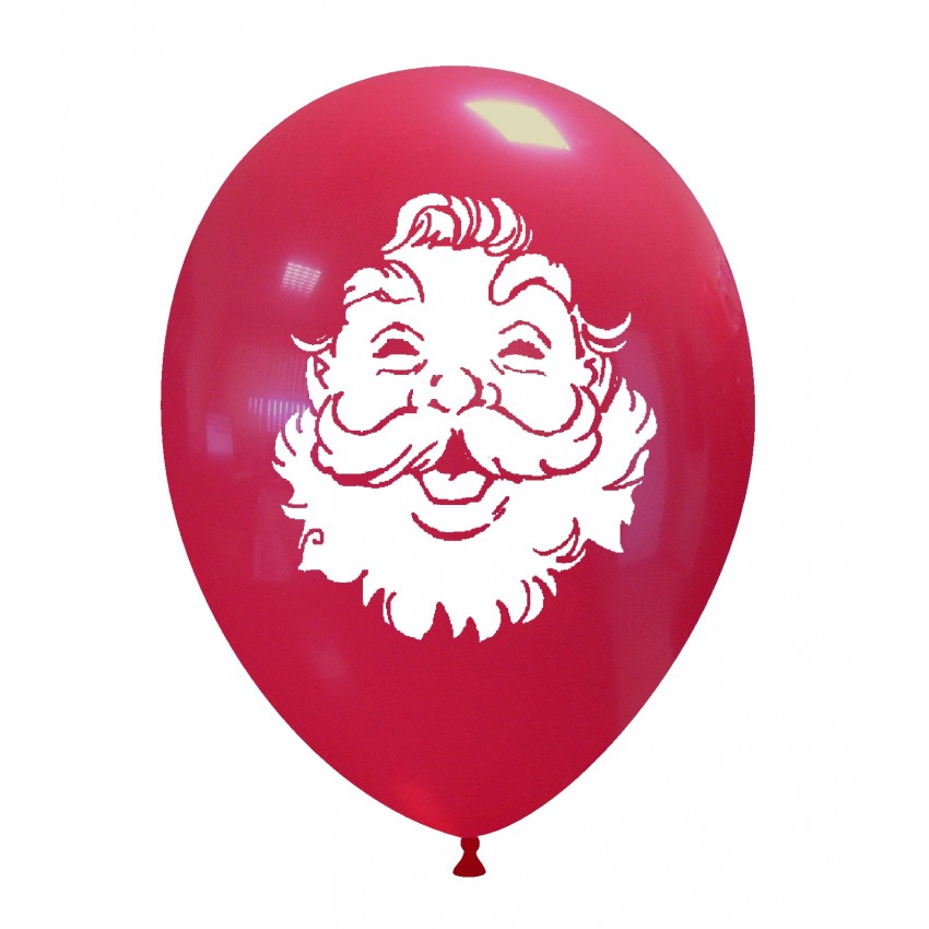 Palloncini Decorati 12" Babbo Natale Faccia