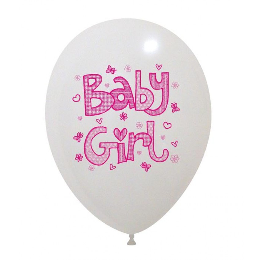 Palloncini Decorati 12" Baby Girl