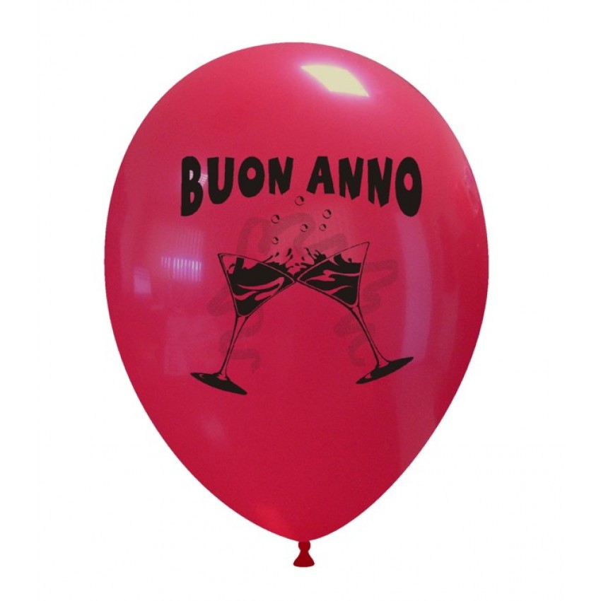 Palloncini Decorati 12" Buon Anno Cin Cin