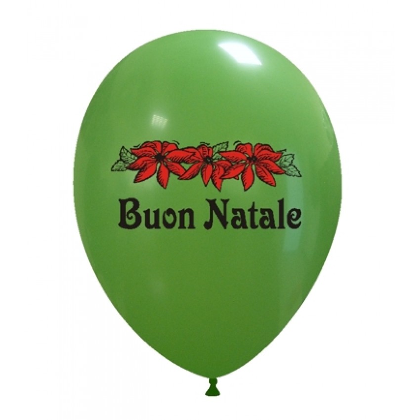 Palloncini Decorati 12" Buon Natale 2 Colori