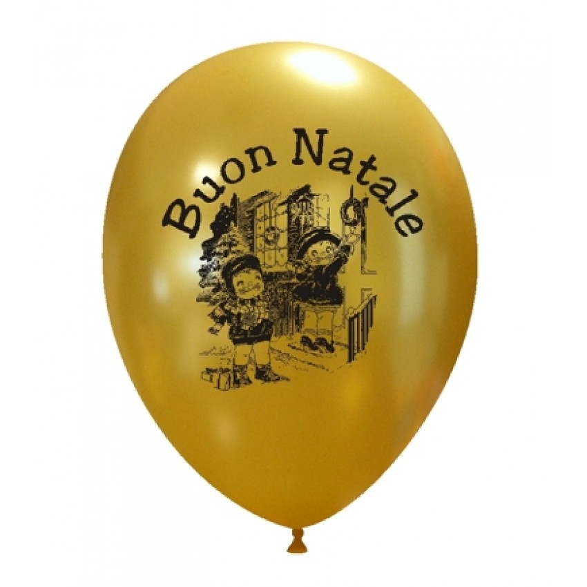 Palloncini Decorati 12" Buon Natale Bimbi