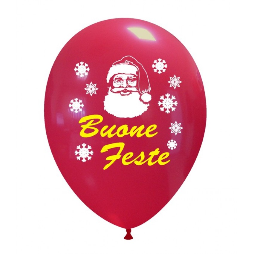 Palloncini Decorati 12" Buone Feste 2 Colori