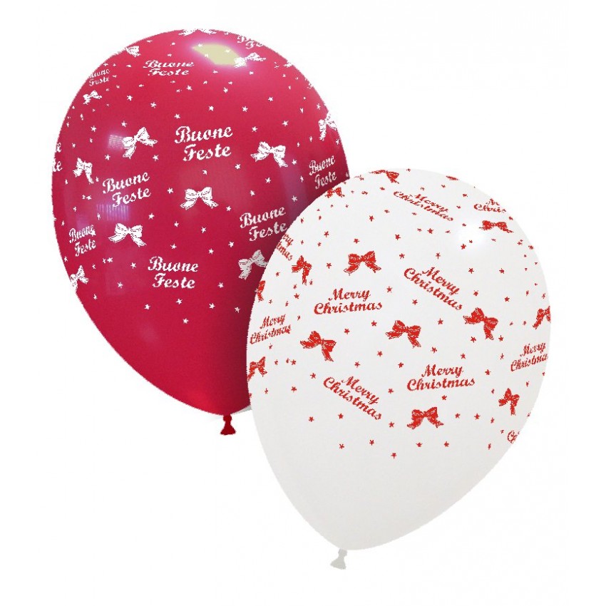 Palloncini Decorati 12" Buone Feste (globo)