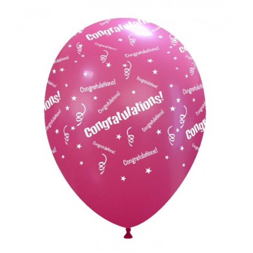 Palloncini Decorati 12" Congratulations (globo)