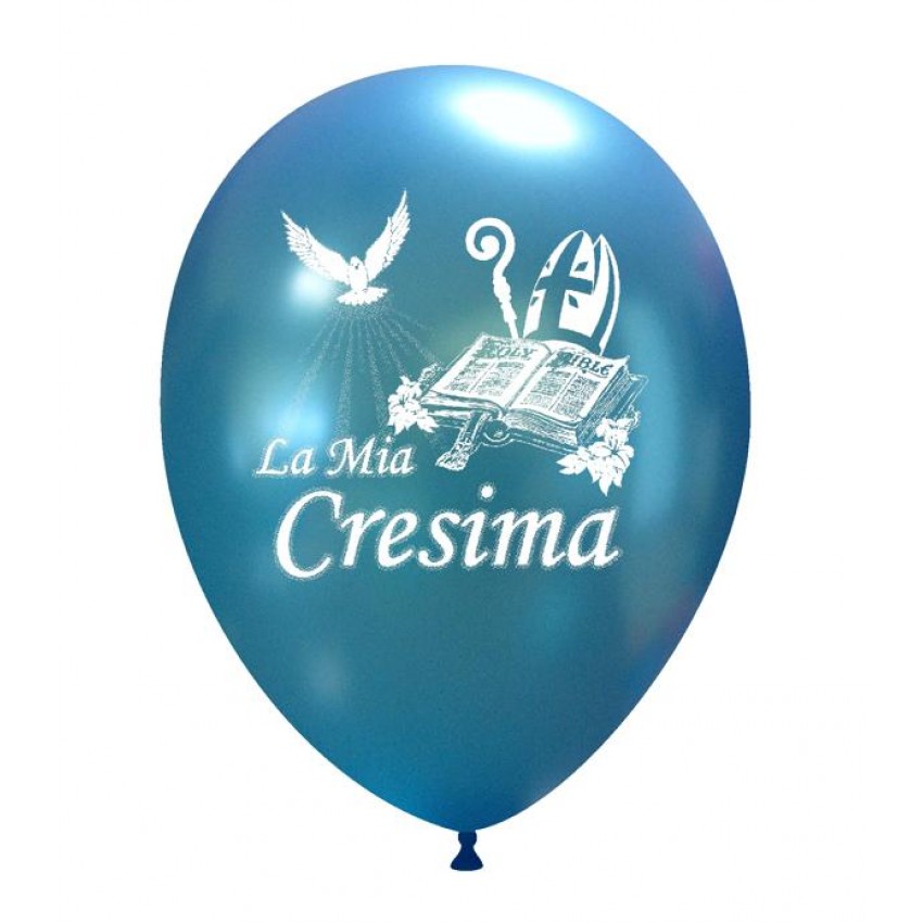 Palloncini Decorati 12" Cresima Metal