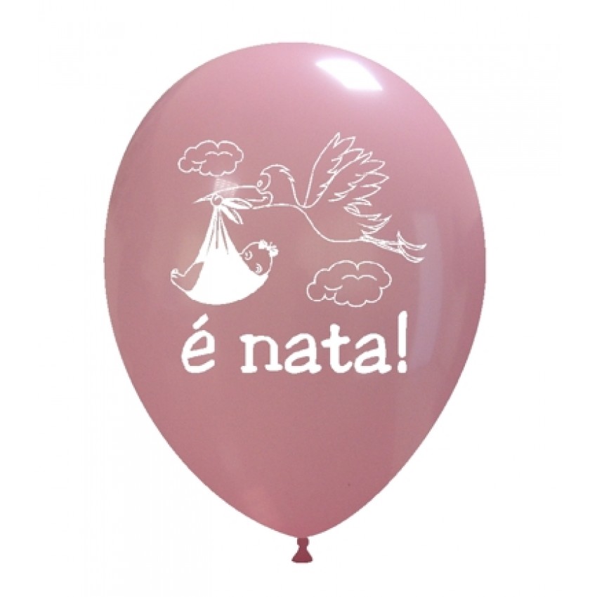 Palloncini Decorati 12" E Nata (cicogna)