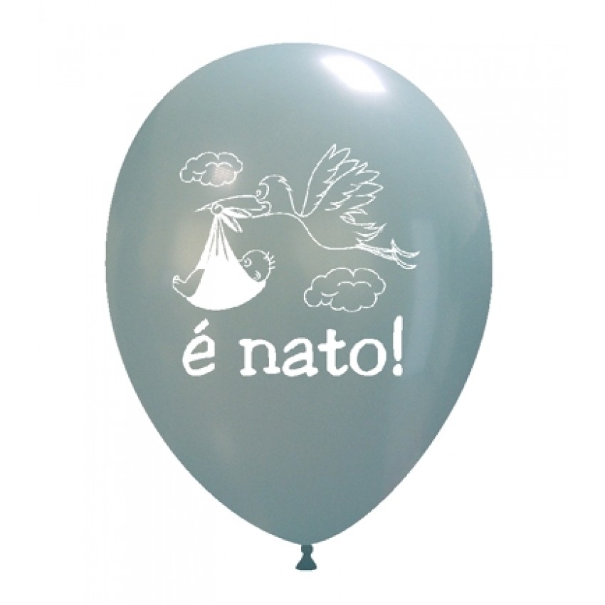 Palloncini Decorati 12" E Nato (cicogna)