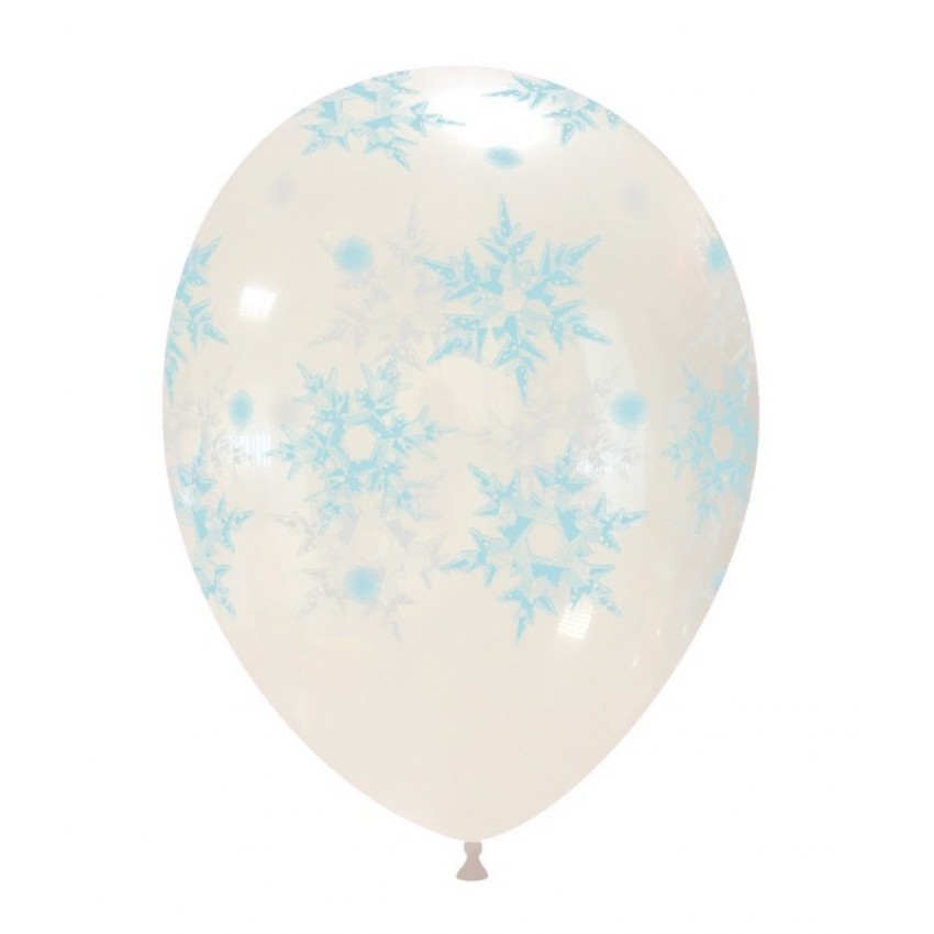 Palloncini Decorati 12" Fiocchi di Neve Frozen