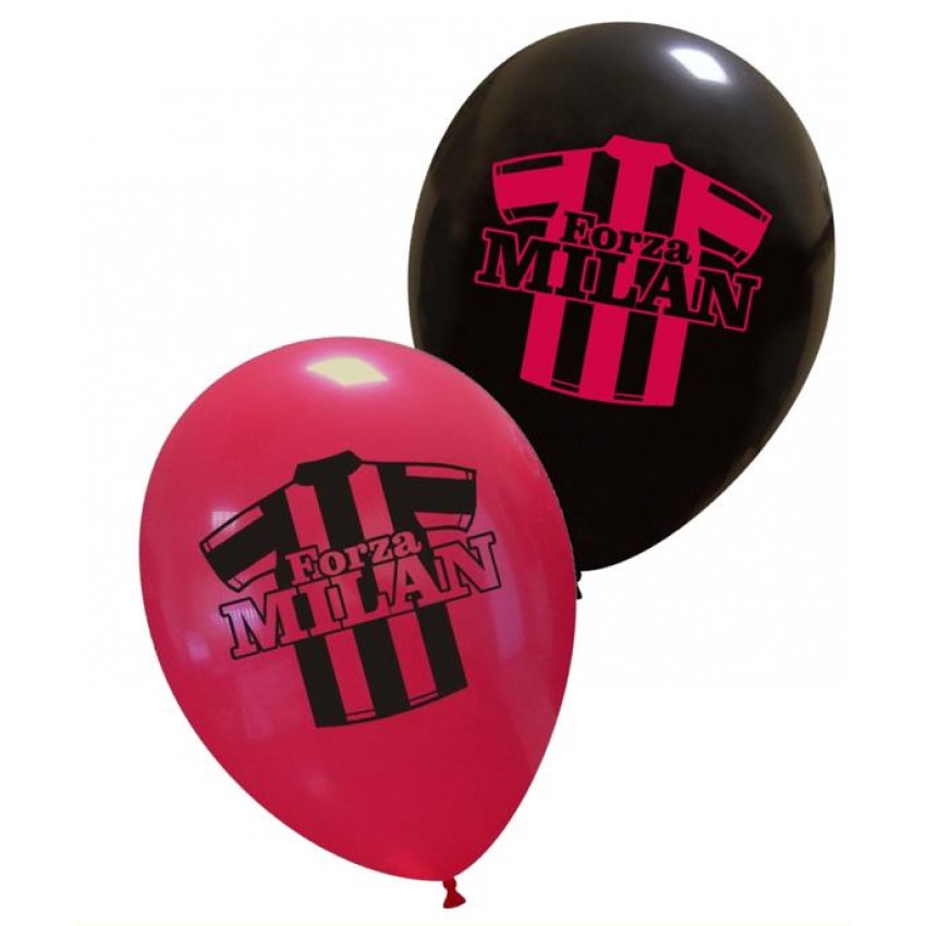 Palloncini Decorati 12" Forza Milan