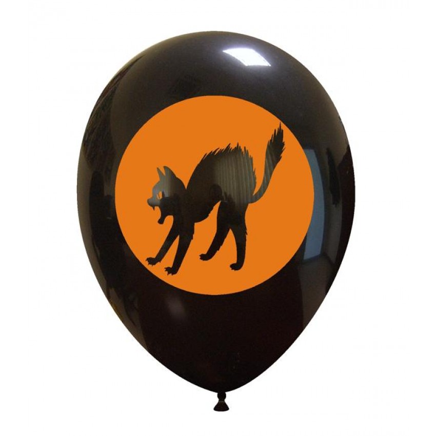 Palloncini Decorati 12" Gatto Spaventato