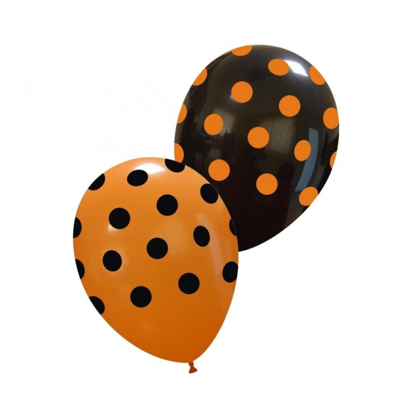 Palloncini Decorati 12" Halloween Pois