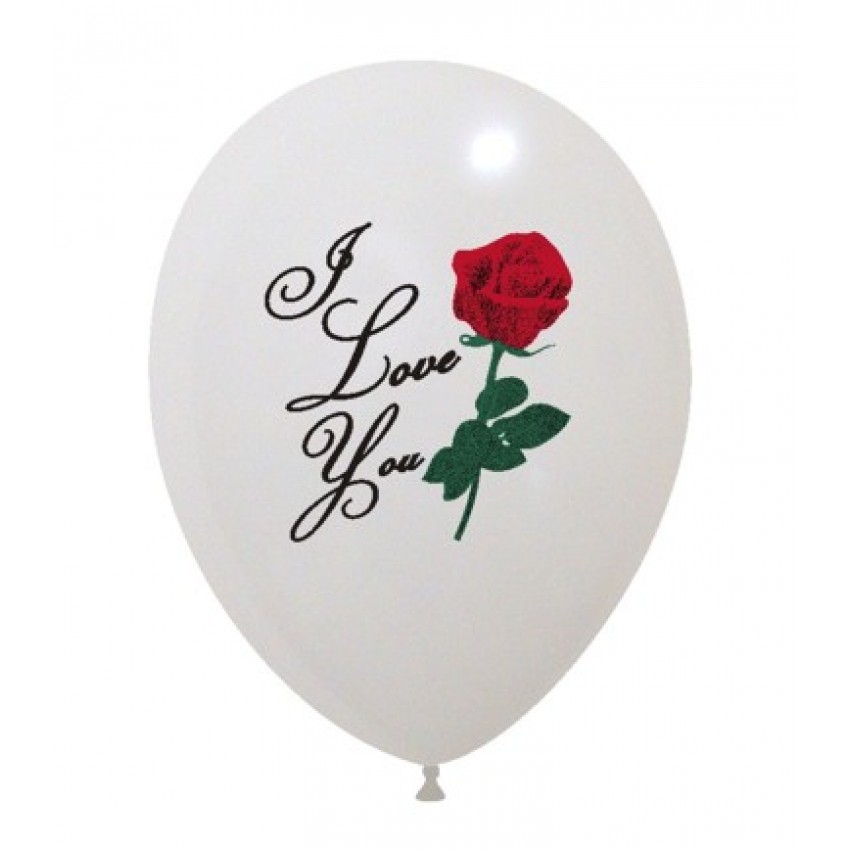 Palloncini Decorati 12" I Love You 3 Colori