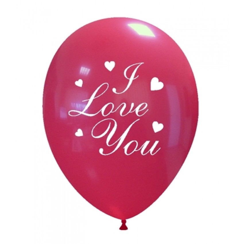 Palloncini Decorati 12" I Love You Cuoricini