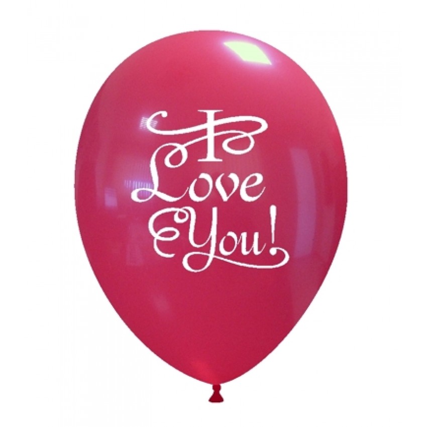 Palloncini Decorati 12" I Love You Elegante