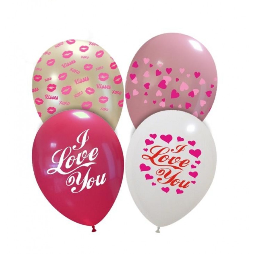 Palloncini Decorati 12" Love Mix