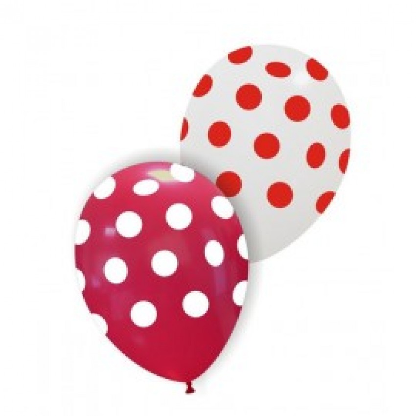 Palloncini Decorati 12" Love Pois