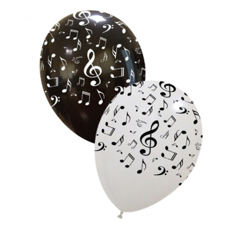 Palloncini Decorati 12" Note Musicali