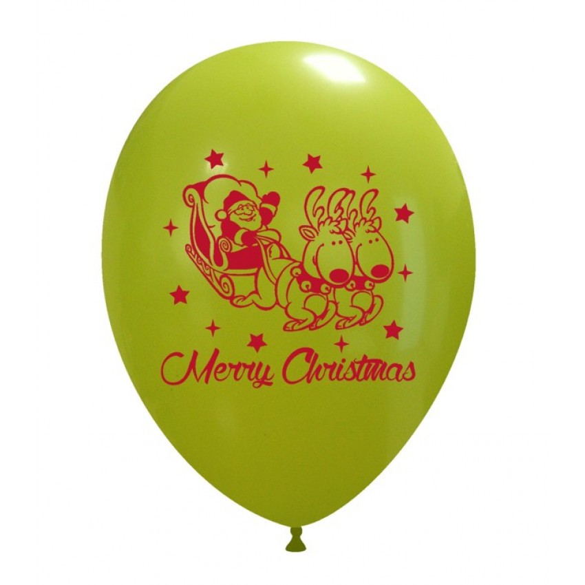 Palloncini Decorati 12" Slitta di Babbo Natale