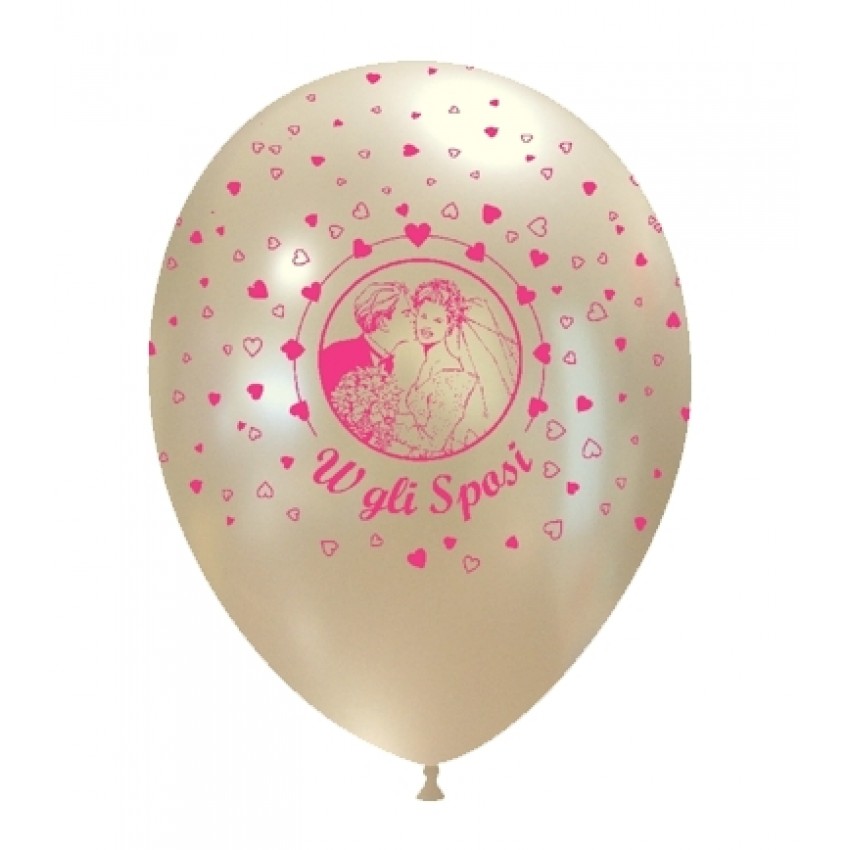 Palloncini Decorati 12" Sposi Coppia