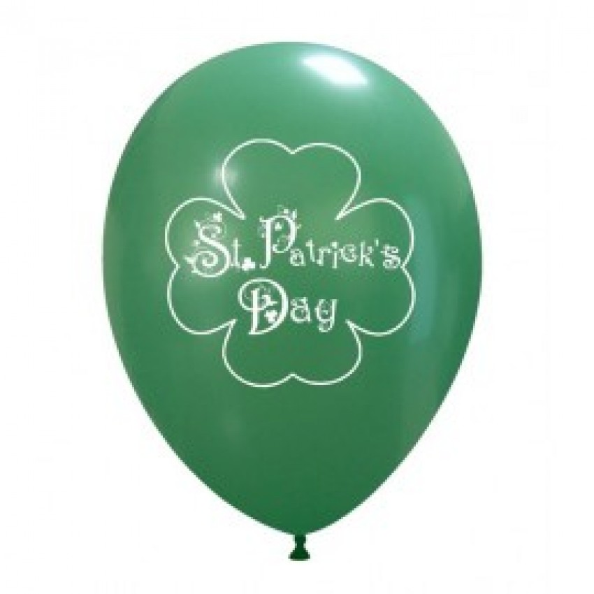 Palloncini Decorati 12" St. Patrick s Day Quadrifoglio