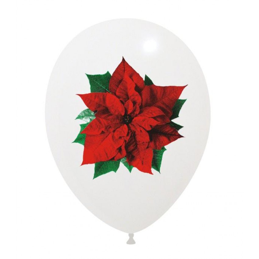 Palloncini Decorati 12" Stella di Natale 3 Colori