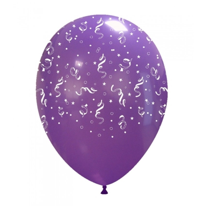 Palloncini Decorati 12" Stelle filanti