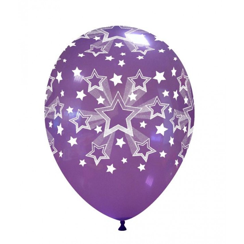 Palloncini Decorati 12" Stelle Sfumate