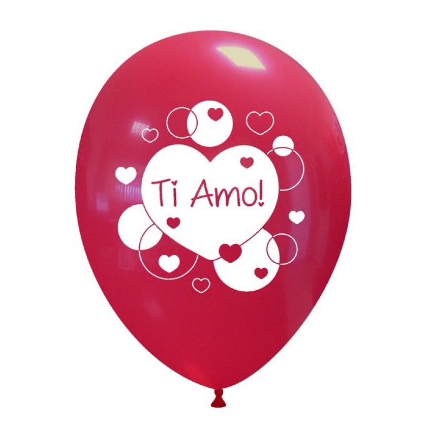 Palloncini Decorati 12" Ti Amo Cuore