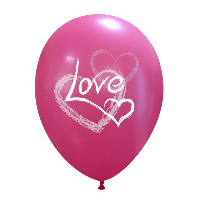 Palloncini Decorati 12" Triplo Love