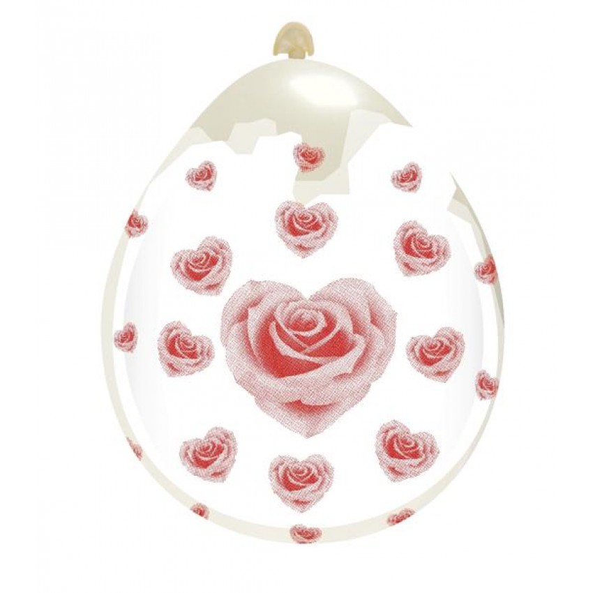 Palloncini Decorati 18" Cuori Rose