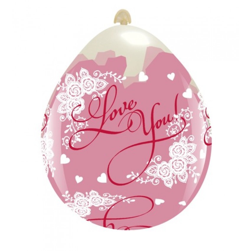 Palloncini Decorati 18" Love Elegante