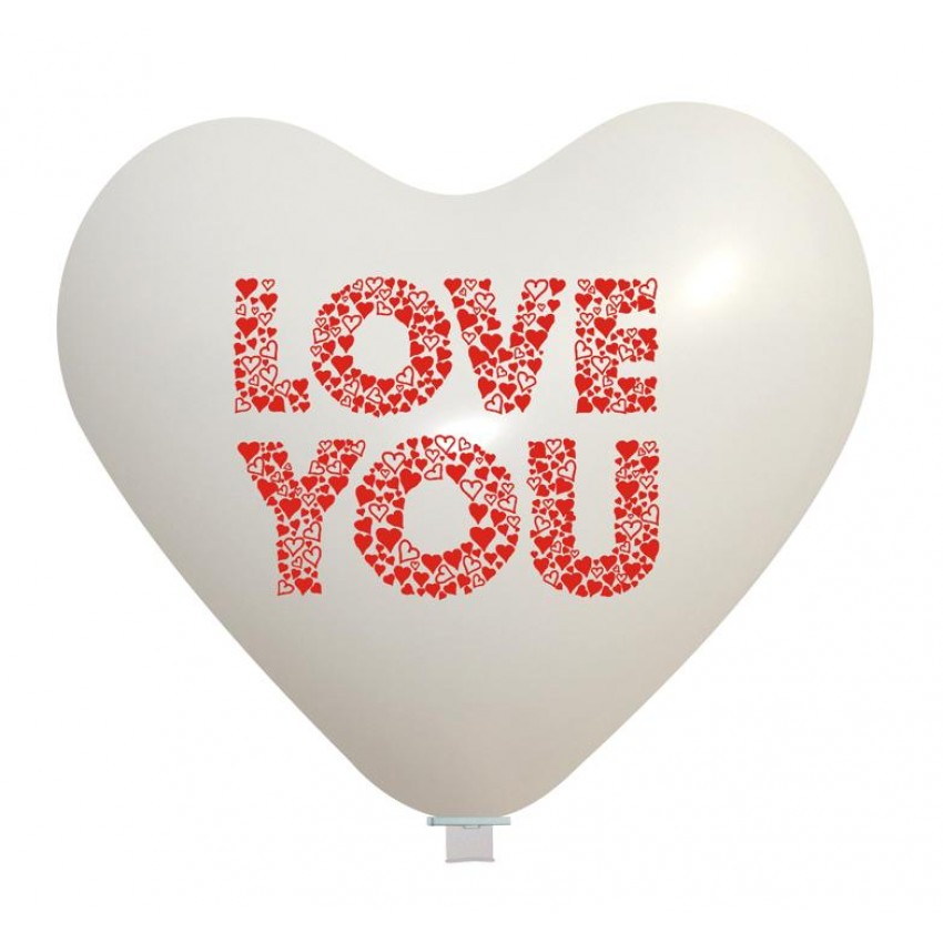 Palloncini Decorati 25" Love You Cuoricini