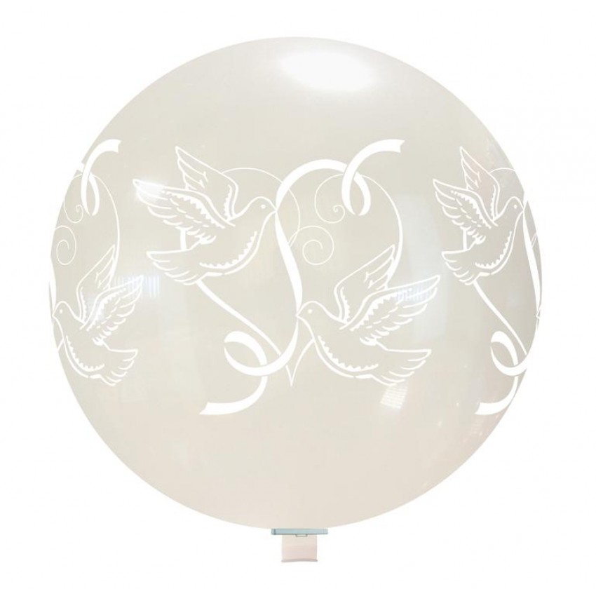 Palloncini Decorati 32" - Colombe