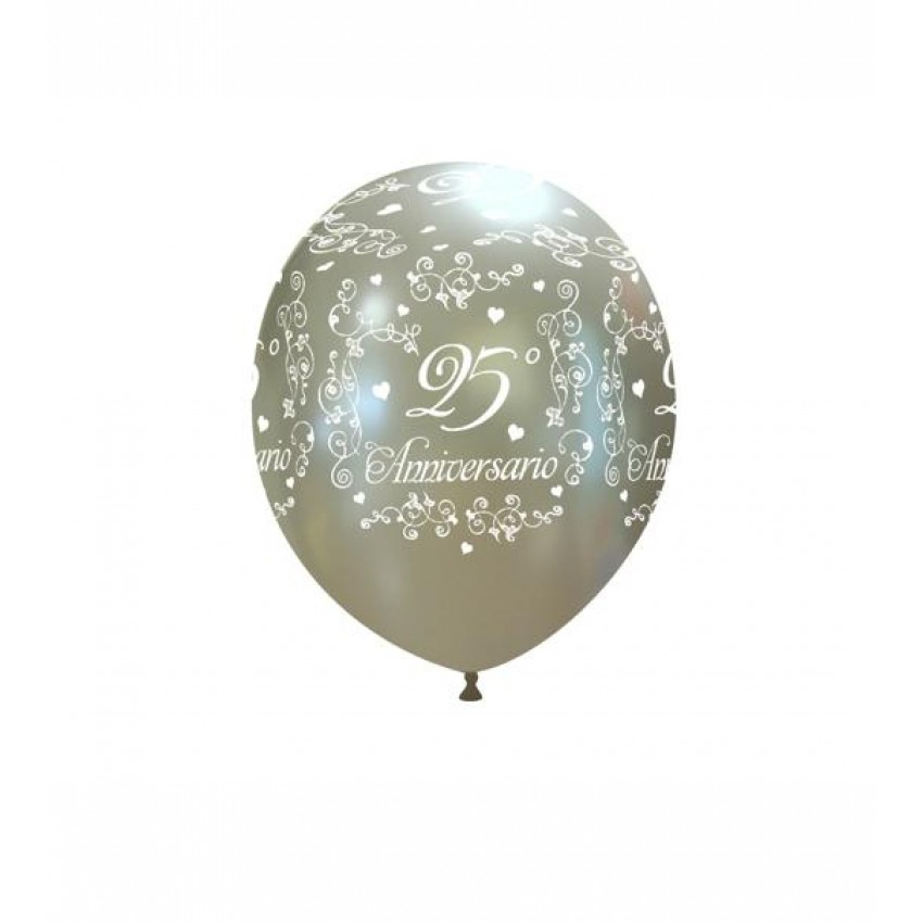 Palloncini Decorati 5" - 25° Anniversario