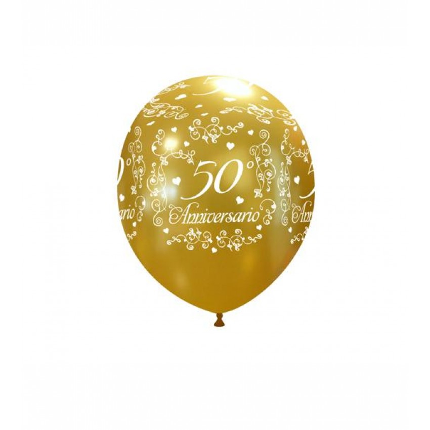 Palloncini Decorati 5" - 50° Anniversario