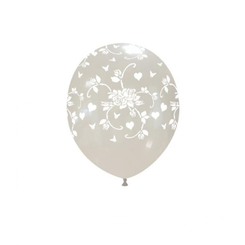 Palloncini Decorati 5" - Cuori Rose