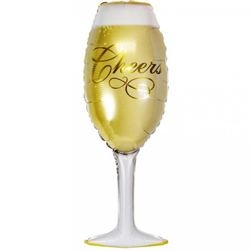 Palloncini Decorati Champagne Glass (36”)